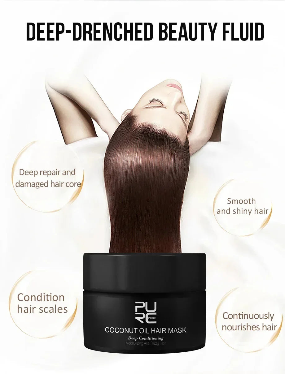 Keratin Collagen Pro Hair Mask Repair Dry Split Ends Frizzy Damaged Deeply Moisturize Soft Smooth Shiny Women Hair Care Products